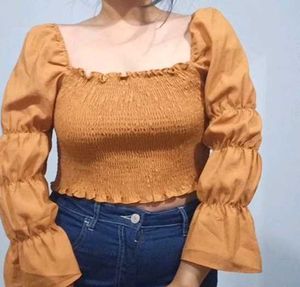 Smocked Crop Top