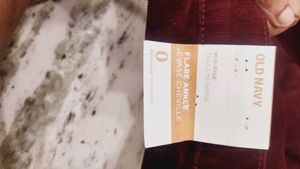 Burgundy Corduroy Pants OLD NAVY MID RISE
