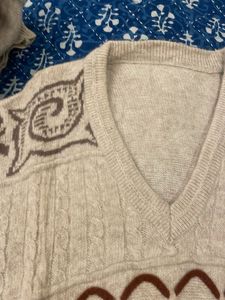 Patterned Knit Sweater