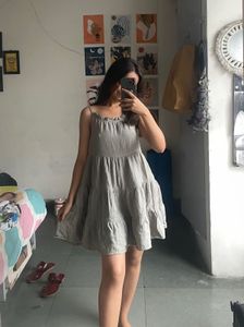 Gray Tiered Sundress