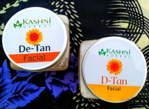Kashni Herbal D-tan Scrub/Face Pake Jar.