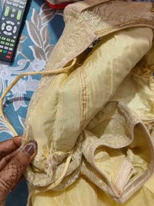 Women Yellow Anarkali Suit With Dupatta