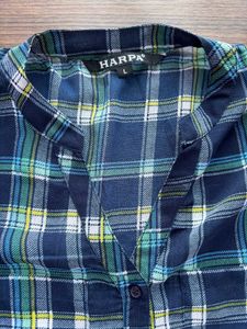 Blue Georgette Shirt
