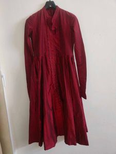 Anarkali Kurta With Churidar Sleeves