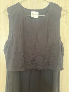 Koovs Black Maxi Dress