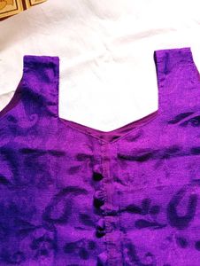 Elegant Purple Paisley Dress
