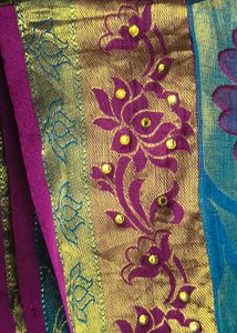 Floral Design Heavy silk Saree