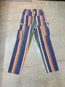 multicolored jeans