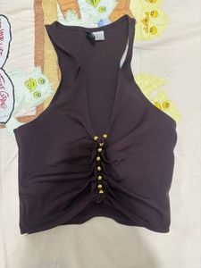 H&amp;M Braid Detail Top