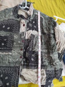 Patchwork Print Shirt