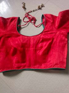 polycell red colour beautiful saree