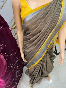 COTTON SAREE WITH BLOUSE