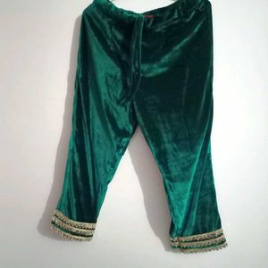 velvet gown with pant