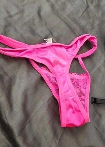 Pink Lace Thong