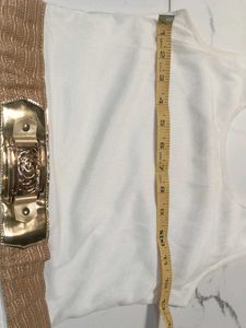 White Maxi Dress with Belt