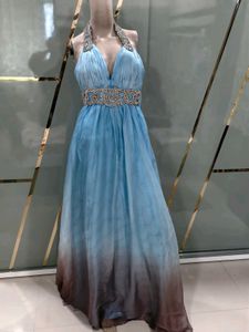 Elegant Blue Evening Gown