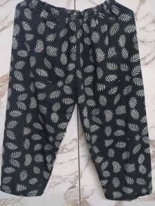 Leaf Print Pants