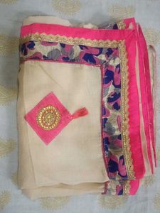 Elegant Beige Saree
