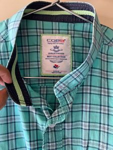 Cobb Men&#39;s Checkered Casual Shirt size L