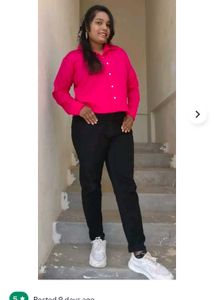 Pink Casual Button-Down Shirt all sizes