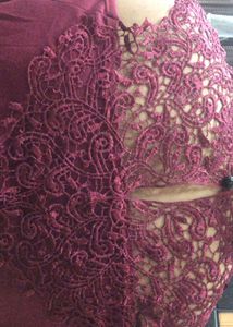 Burgundy Lace Top