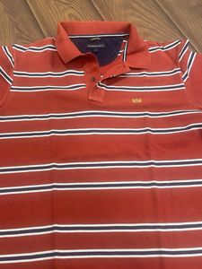 Striped Fahrenheit Polo Shirt - Size L