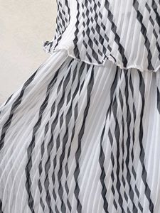 Chic Striped Midi Dress