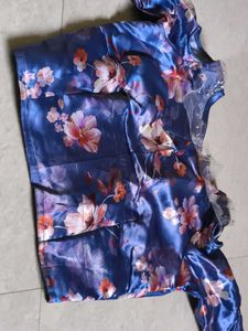 Indo western Full Sleeve Crop Top