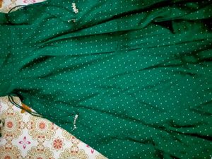 Inddus Dark Green Anarkali Kurta