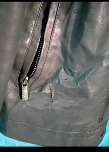 Grey Leather Jacket