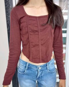 Brown Corset Top