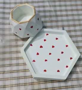 Heart Decor Planter Set