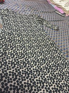 XXL Brown Base Black Animal Print Kurta