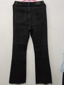 Urban Outfitters Washed Black Flare Jeans