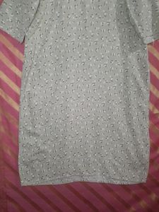 Printed Cotton Pastle Green Kurta (Woman)