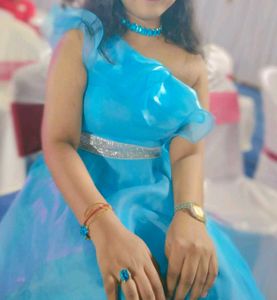 Blue Party Gown