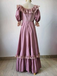 Vintage Pink Lace Maxi Dress