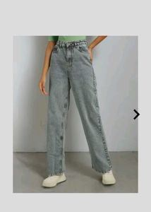 Wide Leg Acid Wash Jeans