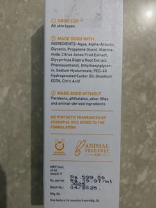 Plum Alpha Arbutin &amp; Hyaluronic Acid Face Serum