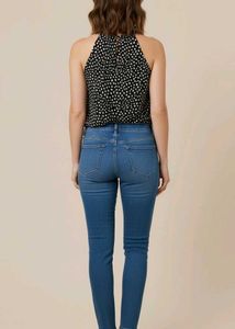 Chic Polka Dot Halter Neck Tank Top