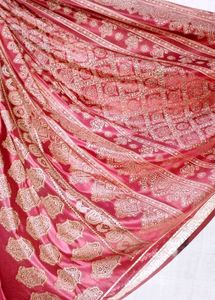 Elegant Red &amp; Gold Sari