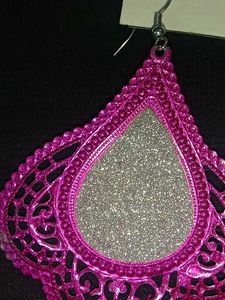 Pink Dangle Earrings