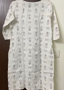 White Print Kurta