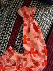 Floral Puff Sleeve Crop Top