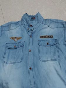 Denim "Spiky" Shirt 👔