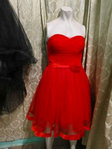 Red Tulle Party Dress