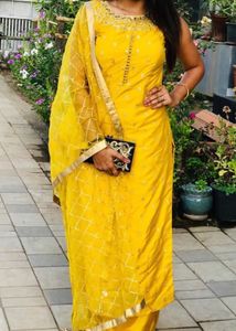 Mustard Yellow Colour Dress