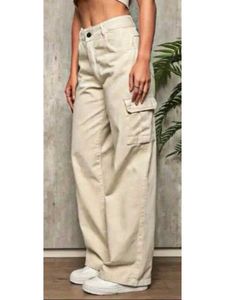 Beige Cargo Pants