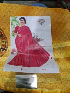 Elegant Yellow Patterned Saree