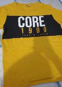 Yellow Cotton T shirt P